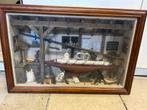 Maritiem diorama – scheepsmodel in vitrine, Ophalen, Gebruikt