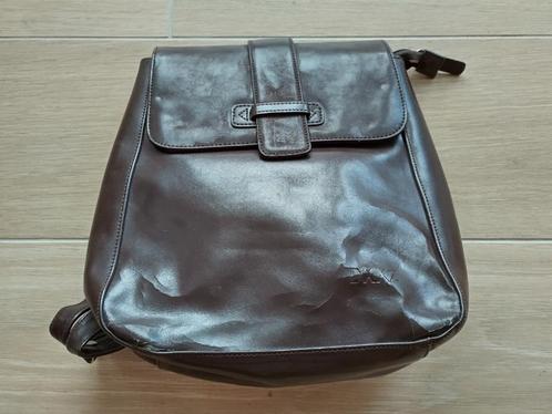 DXXZ bruine leren rugzak voor dames, Handtassen en Accessoires, Tassen | Rugtassen, Gebruikt, Overige merken, Minder dan 25 cm