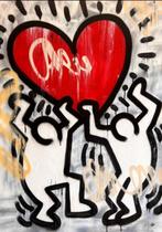 Heart / Keith Haring & Zyl, Antiquités & Art, Art | Lithographies & Sérigraphies, Enlèvement