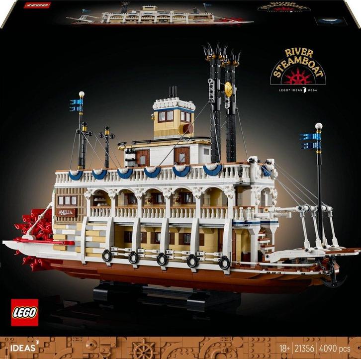 LEGO Ideas Stoomboot Bouwpakket voor Volwassenen - 21356, Kinderen en Baby's, Speelgoed | Duplo en Lego, Nieuw, Lego, Complete set