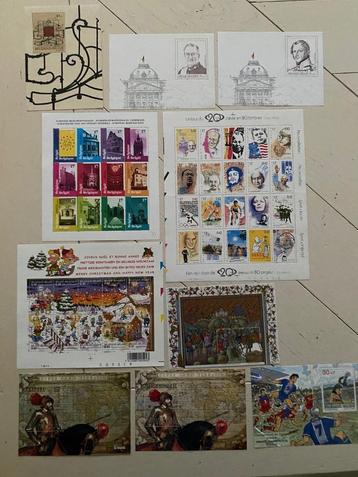 Belgie, 10 postzegelblokken, deel 4 beschikbaar voor biedingen