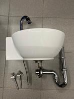 Porseinen Fontein, Doe-het-zelf en Bouw, Sanitair, Ophalen, Zo goed als nieuw, Chroom, Wastafel