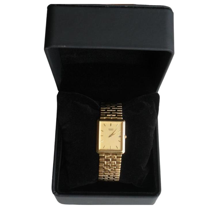 Marque montre + bracelet en acier inoxydable plaqué or SEIKO, Bijoux, Sacs & Beauté, Montres | Hommes, Comme neuf, Montre-bracelet