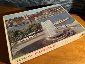 OUDE PUZZEL WHITE HORSE LUZERN 1000 PCS JIG SAW beschikbaar voor biedingen