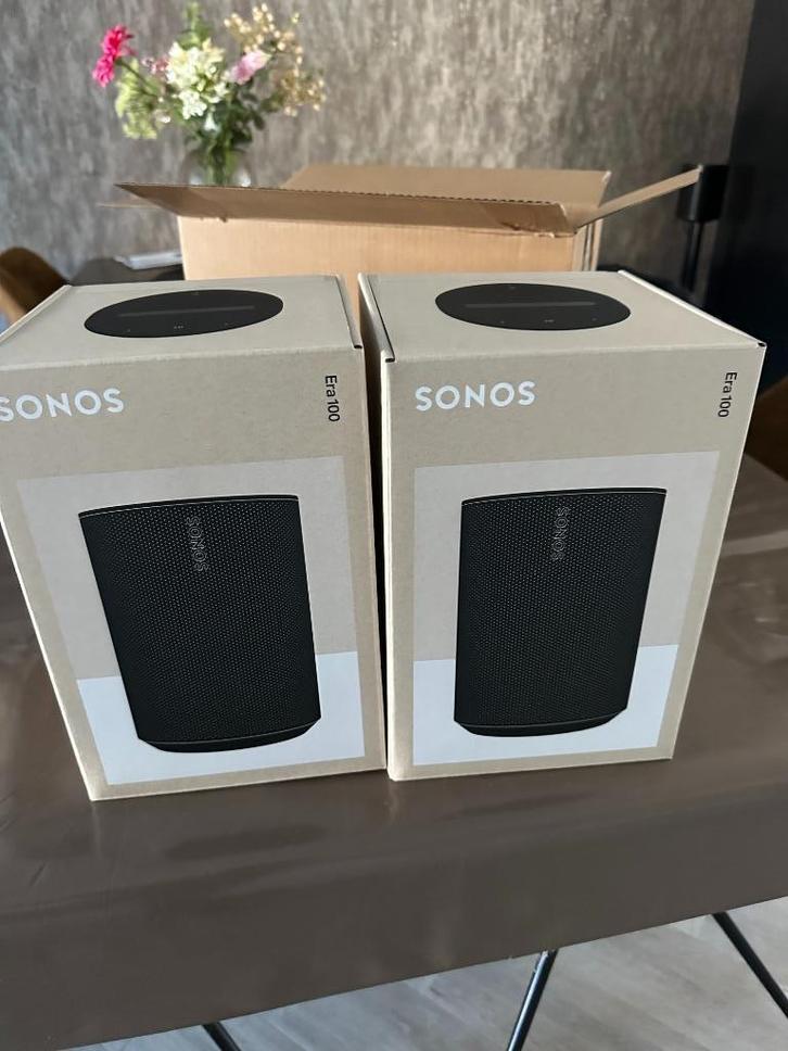 Sonos Era 100 Zwart *Nieuw*, Audio, Tv en Foto, Luidsprekerboxen, Nieuw, Front, Rear of Stereo speakers, 60 tot 120 watt, Sonos