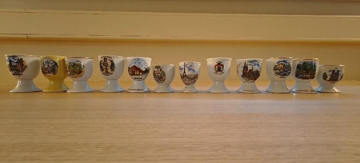 Eierdopjes 1€/st  locaties, plaatsen, souvenirs, Huis en Inrichting, Keuken | Servies, Zo goed als nieuw, Overige typen, Overige stijlen