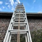 Echelle triple 3 X 14 échelons 12 - 13 mètre, Doe-het-zelf en Bouw, Ladders en Trappen, Ladder, Gebruikt, 4 meter of meer, Ophalen