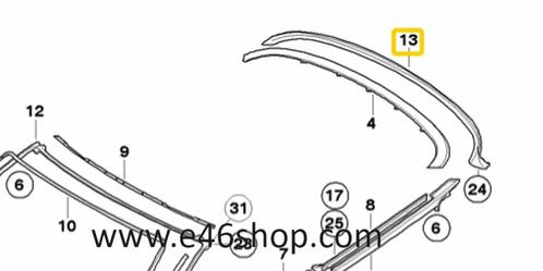 Afdekkap BMW E93 OE 51767155749 ORG NIEUW BMW, Autos : Pièces & Accessoires, Carrosserie & Tôlerie, Haillon arrière, BMW, Neuf