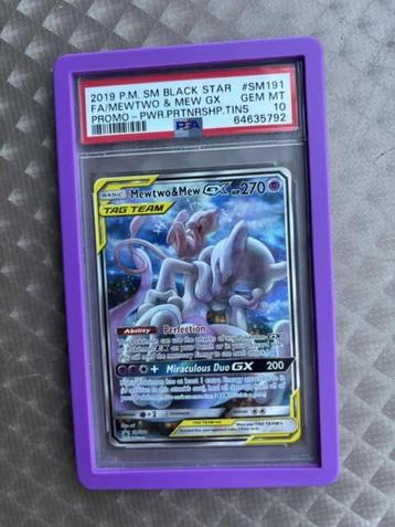 Pokemon Mewtwo & Mew GX - Promo PSA 10 beschikbaar voor biedingen