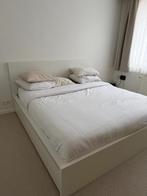 LIT MALM IKEA 180x200 + 4 TIROIRS + 2 SOMMIERS, Comme neuf, Enlèvement, 180 cm, 200 cm