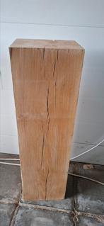 Industriele eiken zuil/balk/pilaar/sokkel  22,5x17x81cm., Huis en Inrichting, Ophalen, Zo goed als nieuw