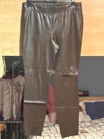 Bruine lederlook broek van Cambio (44)., Kleding | Dames, Broeken en Pantalons, Ophalen, Cambio, Bruin, Maat 42/44 (L)