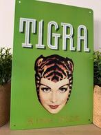 Metalen reclamebord Tigra, Verzamelen, Merken en Reclamevoorwerpen, Ophalen of Verzenden, Nieuw, Reclamebord
