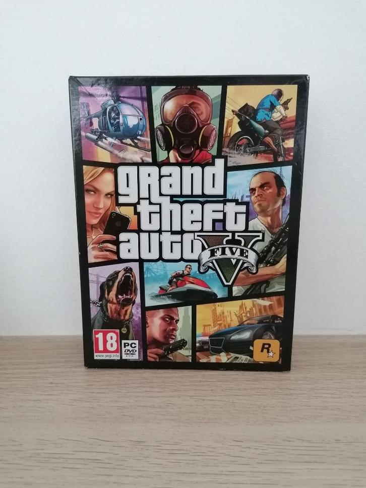 GTA V PC, Games en Spelcomputers, Games | Pc, Zo goed als nieuw, Avontuur en Actie, 1 speler, Vanaf 18 jaar, Ophalen of Verzenden