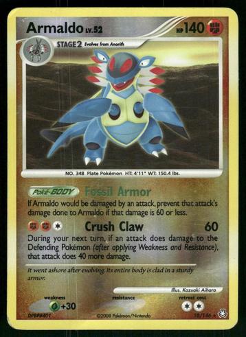 Armaldo 18/146 - Legends Awakened (Reverse Holo) beschikbaar voor biedingen