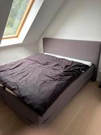 Boxset Lifestyle square grey 180x210, Huis en Inrichting, Slaapkamer | Bedden, Ophalen, Verstelbaar, 210 cm, Tweepersoons