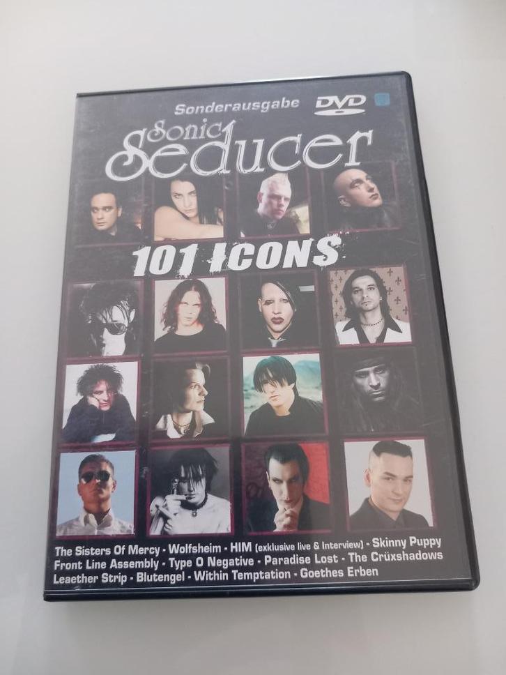 DVD Sonic Seducer 101 Icons Gothic Rock New Wave Metal, Cd's en Dvd's, Dvd's | Muziek en Concerten, Zo goed als nieuw, Muziek en Concerten