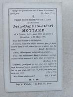 oud doodsprentje 1831-1884 Namur/Bruxelles, Envoi