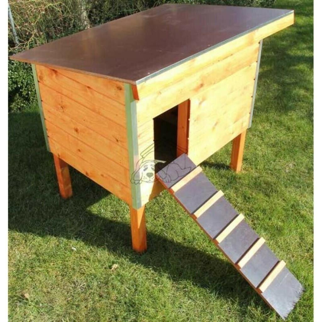 Kippenhok Wood 1 op poten BRUIN, Dieren en Toebehoren, Pluimvee | Toebehoren, Nieuw, Ophalen of Verzenden