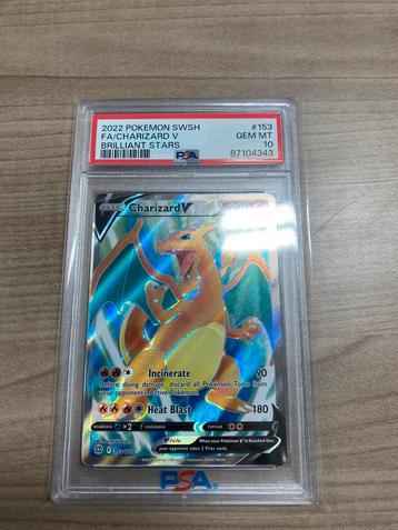 Charizard V BRS153 PSA10