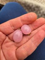 Vintage  Italianse chique elegante lichtroze clip oorbellen, Ophalen of Verzenden