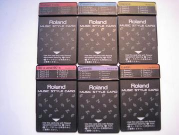 Cartes de Style pour synthétiseur Roland série E beschikbaar voor biedingen