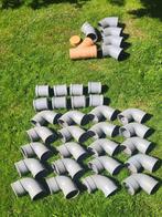 PVC bochten en moffen voor riolering aan halve prijs, Ophalen, Bochten, PVC, Nieuw