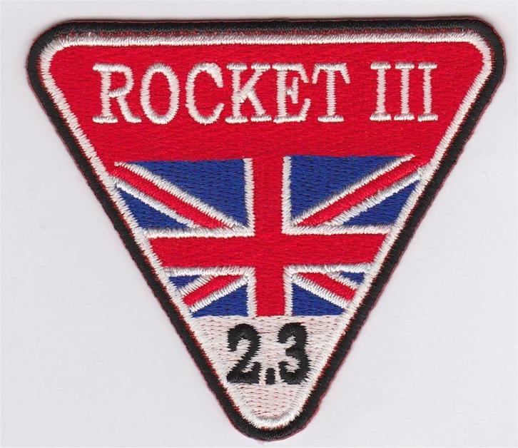 Triumph Rocket III 2.3 stoffen opstrijk patch embleem #22, Motoren, Accessoires | Overige, Nieuw, Verzenden