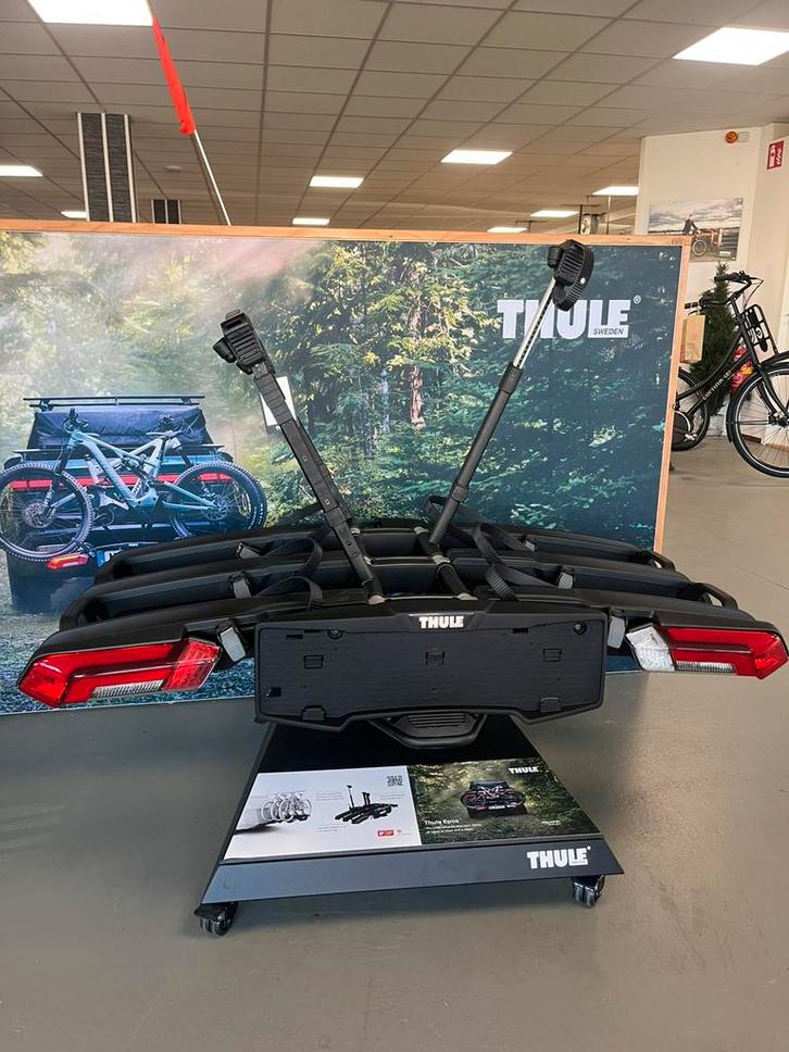 NIEUW THULE Epos 3 & 2 fietsen / GOEDKOOPSTE, Auto diversen, Fietsendragers, Nieuw, Trekhaakdrager, 3 fietsen of meer, Brede banden