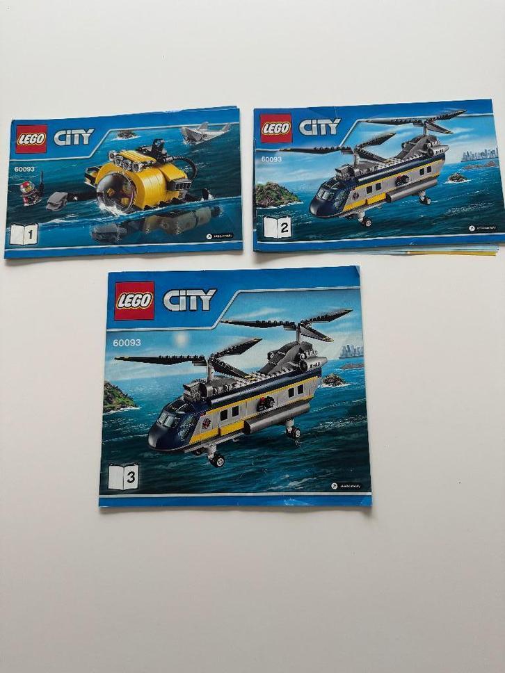 LEGO City - 60093 Diepzee Helicopter, Kinderen en Baby's, Speelgoed | Duplo en Lego, Gebruikt, Lego, Complete set, Ophalen