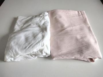 Lot 2 draps housse coton lit bébé/enfant / 60x120 cm beschikbaar voor biedingen