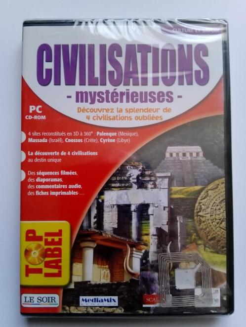 Civilisations mysterieuses - CD-ROM  neuf sous blister, Informatique & Logiciels, Logiciel d'Éducation & Cours, Neuf, Autres types