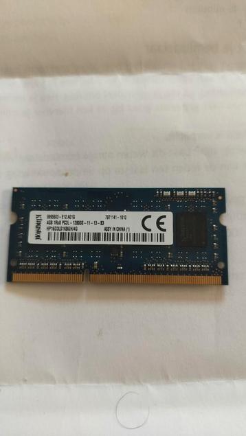 Kingston DDR3 4 Go, DDR3, Enlèvement, Utilisé, Laptop