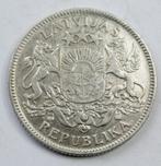 AV Pce LETTONIE KM#7  " 1 LATS SILVER " DE 1924, Enlèvement ou Envoi, Asie centrale, Monnaie en vrac, Argent