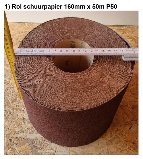 Schuurpapier schuurband Schuurschijven, Doe-het-zelf en Bouw, Gereedschap | Schuurmachines, Zo goed als nieuw, Bandschuurmachine