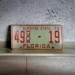 Florida, USA - 1972 nummerplaat, Verzamelen, Usa nummerplaten, nummerplaat, automobilia, Ophalen of Verzenden, Zo goed als nieuw