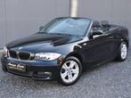 BMW 1 Serie 118 118i Cabrio- multistuur-volleder-cruise cont, Auto's, BMW, 1 Reeks, Zwart, Cabriolet, Zwart