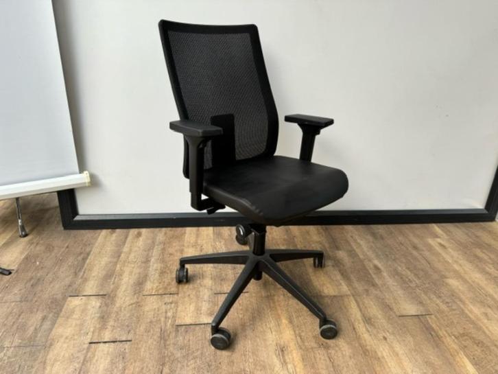 Sedus bureaustoel se:do pro mesh lederen zitting, Huis en Inrichting, Zitzakken, Zwart, Ophalen of Verzenden