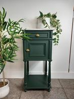 Leuk kastje in het groen met gouden egel knopje, Ophalen, Zo goed als nieuw
