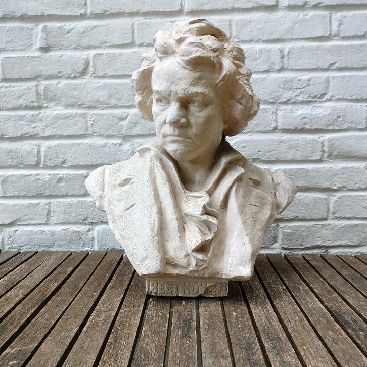 Ludwig van Beethoven. Buste. 9kg., Antiquités & Art, Curiosités & Brocante, Enlèvement