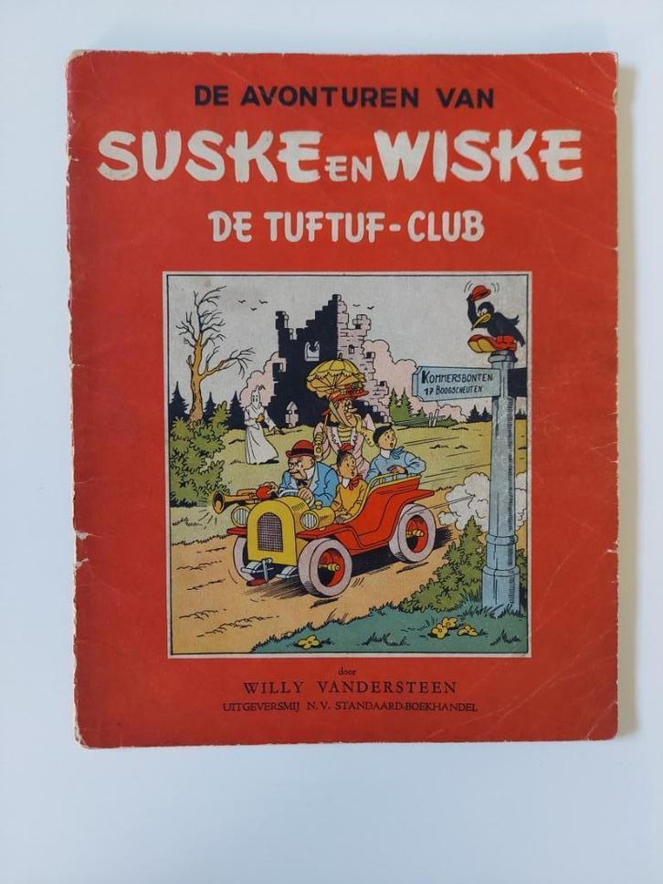 Suske en Wiske Nr14 De Tuftuf-club 1952 1st Druk, Boeken, Stripverhalen, Gelezen, Eén stripboek, Ophalen of Verzenden