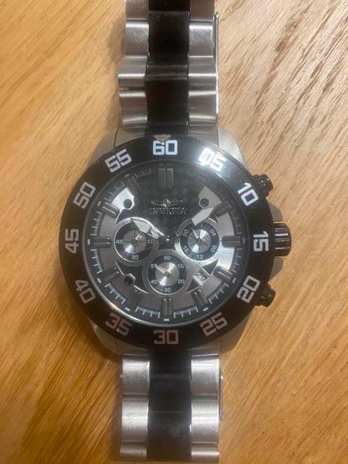 Invicta Pro Diver 24730, Handtassen en Accessoires, Horloges | Heren, Zo goed als nieuw, Polshorloge, Overige merken, Staal, Staal