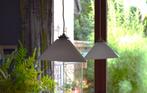 set van 2 vintage hanglampen,  eettafel, Ophalen of Verzenden, Minder dan 50 cm, Jaren 70, Glas