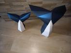 2 origami-walvisstaarten, Ophalen