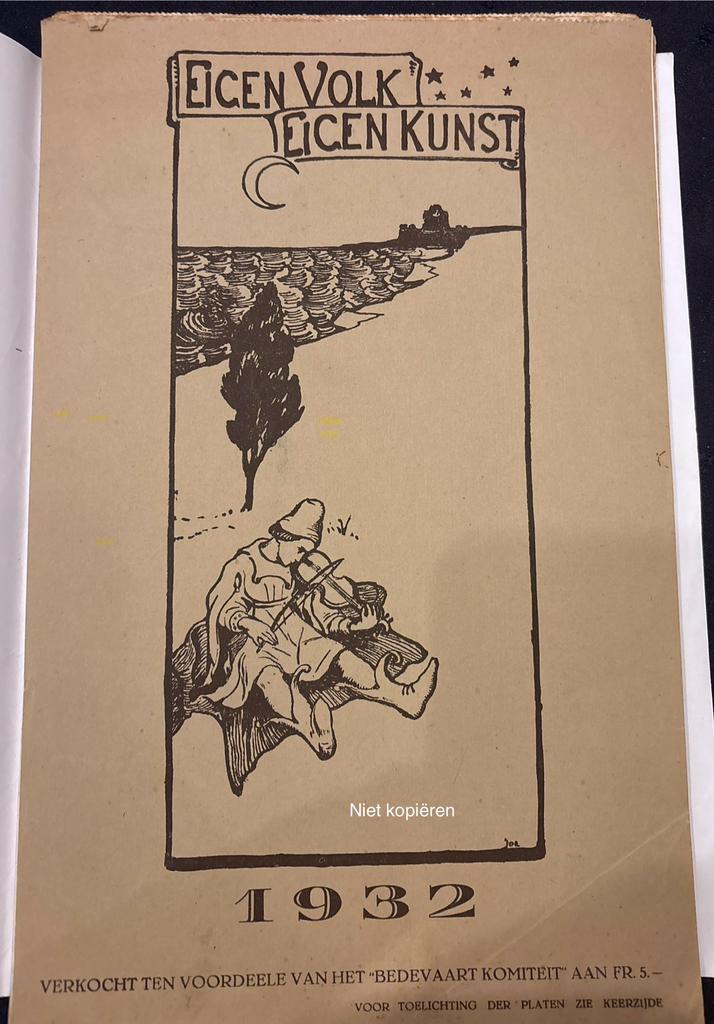 Ijzebedevaart kalender 1932, Antiek en Kunst, Kunst | Overige Kunst, Ophalen