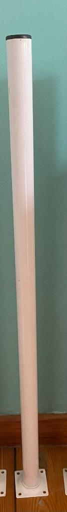 Tafelpoten rond metaal 4 st. - H: 79 cm + 4 st. H: 74 cm, Ophalen, Gebruikt