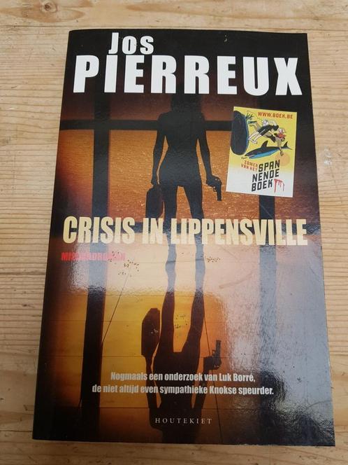 Jos Pierreux - Crisis in Lippensville, Boeken, Thrillers, Zo goed als nieuw, Ophalen of Verzenden