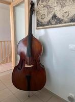 Contrabas 3/4, Muziek en Instrumenten, Strijkinstrumenten | Contrabassen, Ophalen, Gebruikt, 3/4-contrabas, Met koffer