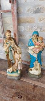 Koppel heilig beelden met kind, Antiek en Kunst, Ophalen of Verzenden
