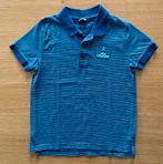 Polo bleu ligné blanc avec écusson requin - 8 ans - 5€, Ophalen of Verzenden, Zo goed als nieuw, Okaidi,…, Jongen